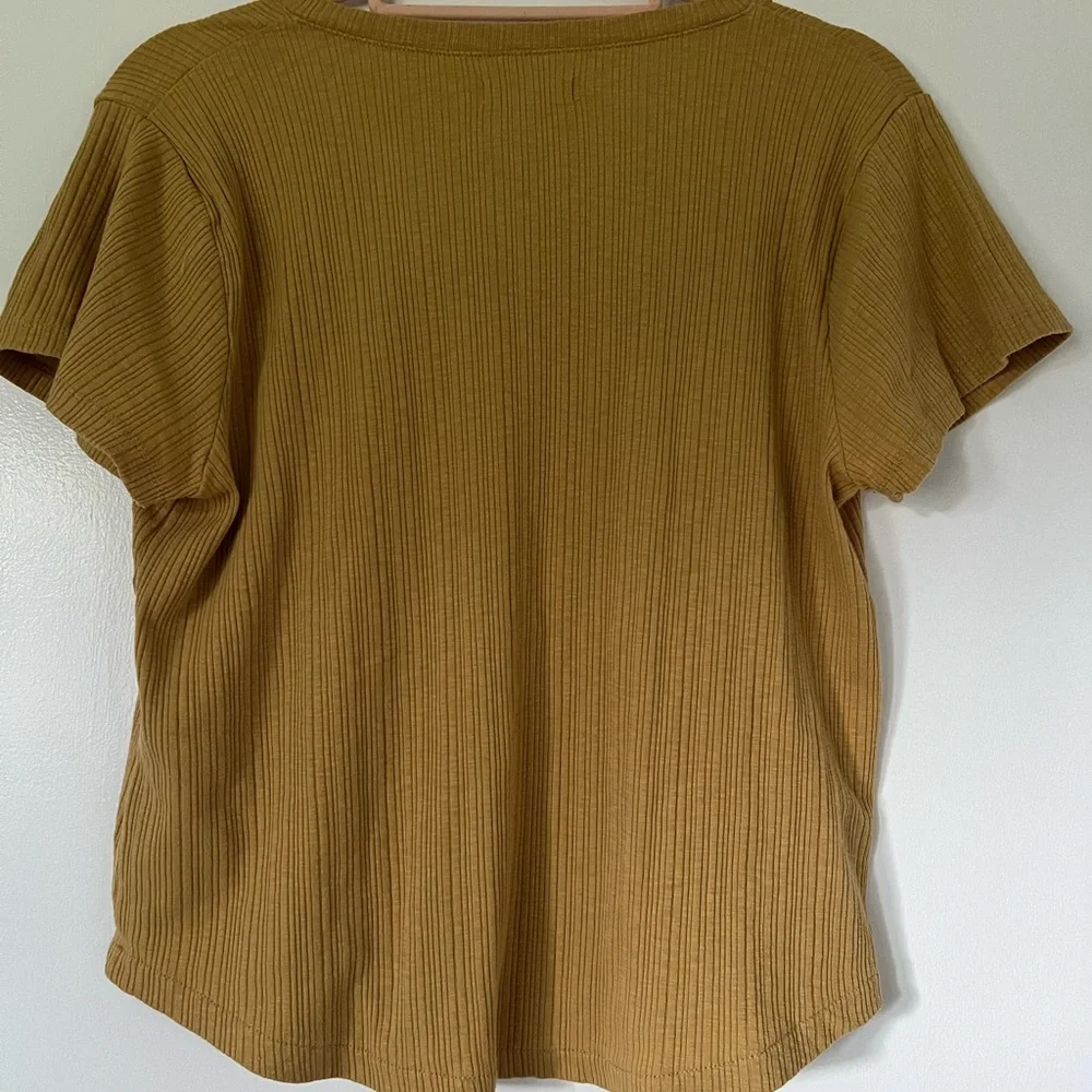 Madewell Mustard Button-Down Shirt - Picture 8 of 9